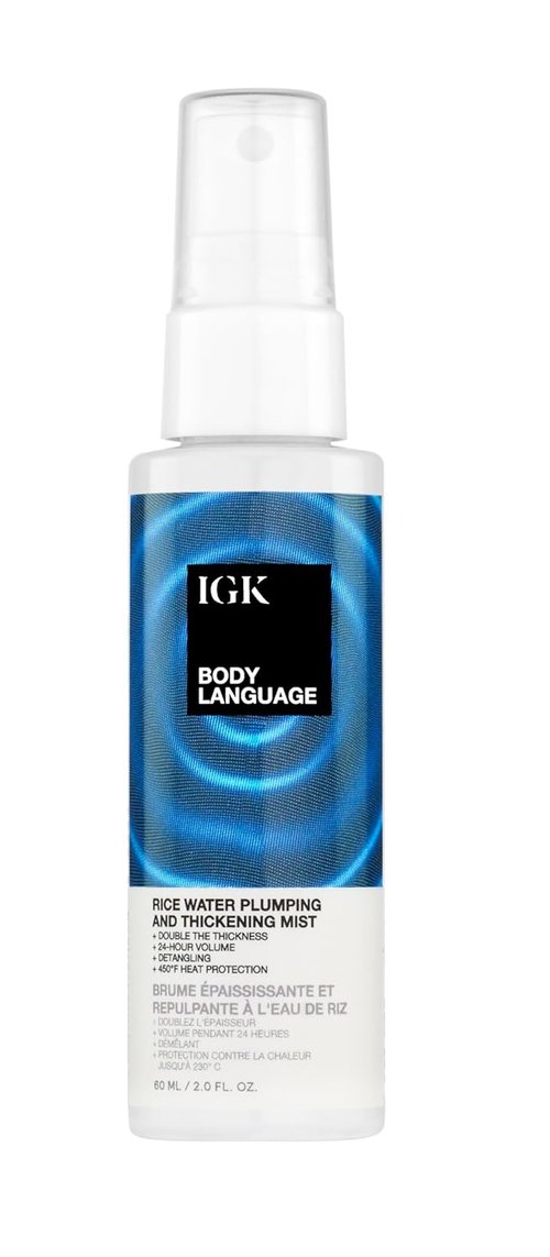 IGK Body Language Rice Water Plumping Treatment - Nourishing Hair Care for Volume & Shine