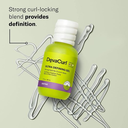 DevaCurl Ultra Defining Gel - Strong Hold, Non-Crunch Styler | Flake-Free & Non-Sticky Formula