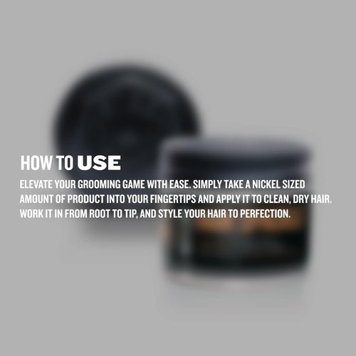 GIBS - Matte Finish Hair Styling Pomade | Strong Hold & Easy Application, 4 oz