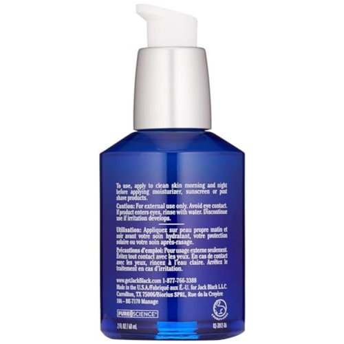 Jack Black Protein Booster Skin Serum - Anti-Aging Face Serum for Men with Peptides & Antioxidants | 1.7 oz