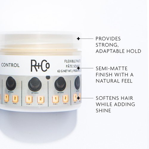 R+Co Control Flexible Paste | Strong Hold + Natural Finish| Vegan + Cruelty-Free |