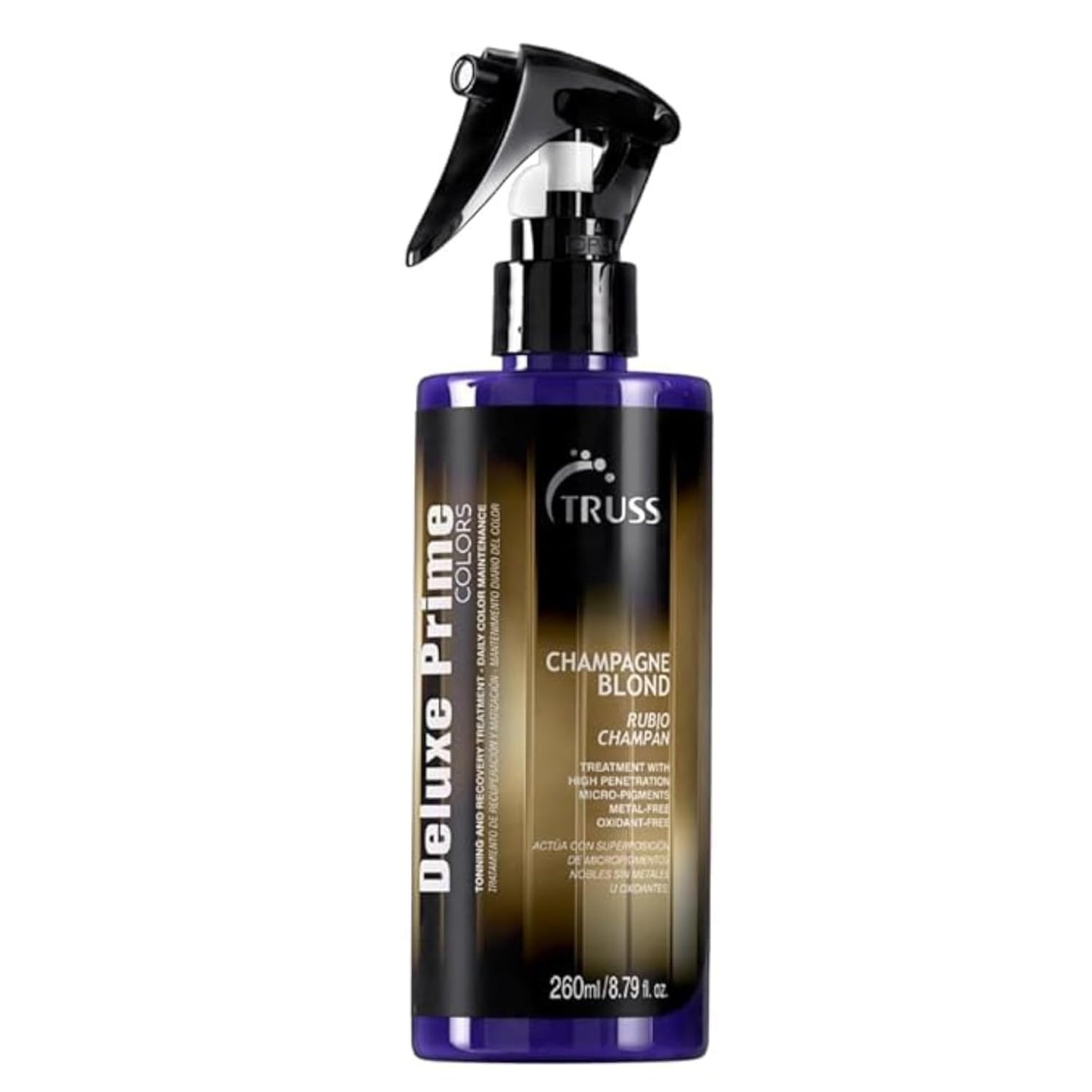 TRUSS Purple Hair Spray | Blonde Toner & Lightening Spray - Deluxe Prime Champagne Blonde (8.79 Oz)