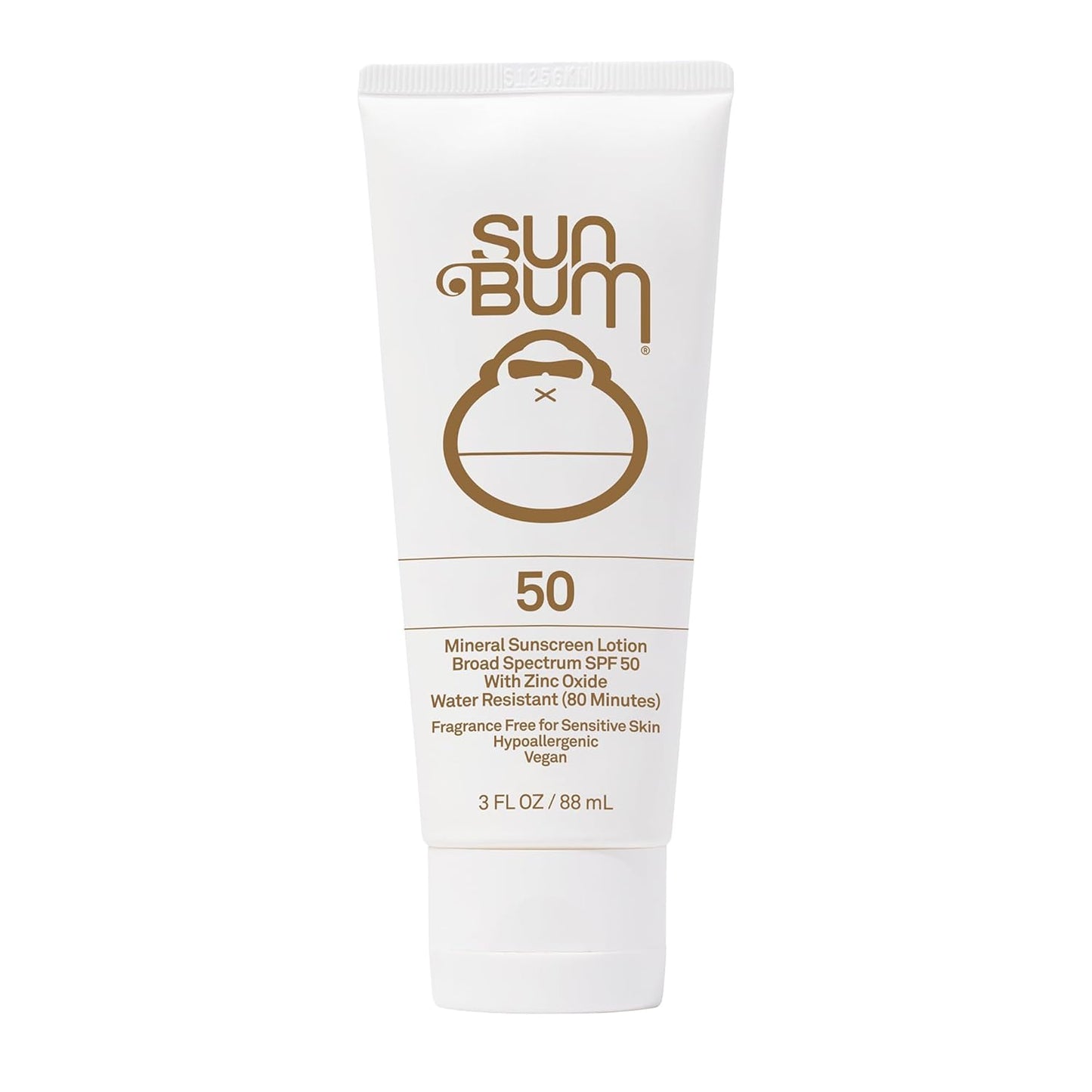 Sun Bum Mineral SPF 50 Sunscreen Body Lotion - Broad Spectrum Moisturizing Formula with Vitamin E - Travel Size 3 oz | Vegan & Hawaii 104 Act Compliant