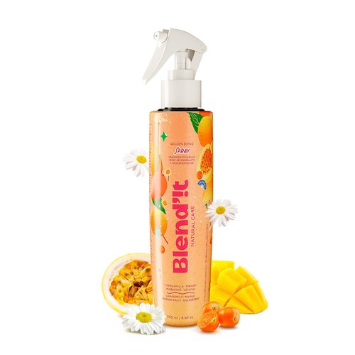 BLENDIT Hair Detangler Spray for Kids & Women – Hydrating & UV Protectant for Hair, with Chamomile, Passion Fruit, and Goldenberry – Softens, Adds Shine, and Controls Frizz – Vegan – 250ml