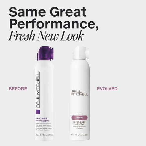 Paul Mitchell Extra-Body Hairspray - Flexible Hold & Maximum Volume | Humidity Resistant for Fine Hair