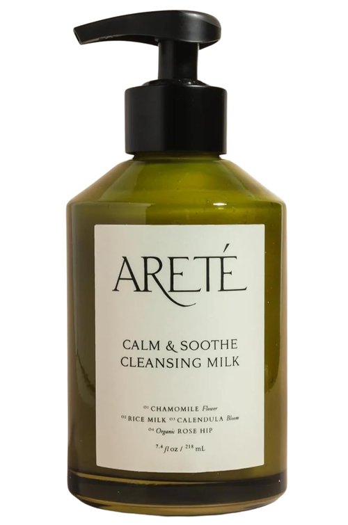 Areté Calm & Soothing Cleansing Milk - 2 in 1 Shampoo & Body Wash for Sensitive Skin | Vegan & Cruelty-Free, 7.4oz