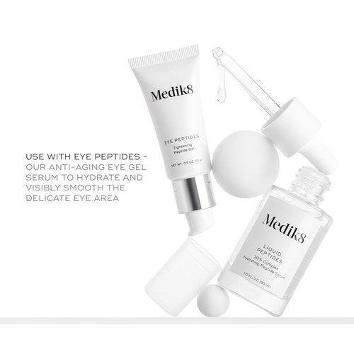 Medik8 Liquid Peptides - Regenerating Multi-Peptide Serum for Wrinkle Reduction - Hydrating & Brightening - 1.0 oz