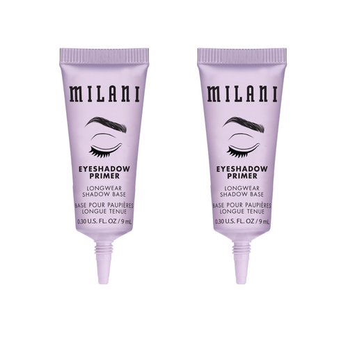 Milani Eyeshadow Primer - Clear Lightweight Base for Crease-Proof Longwear - 2 Pack for All Skin Types