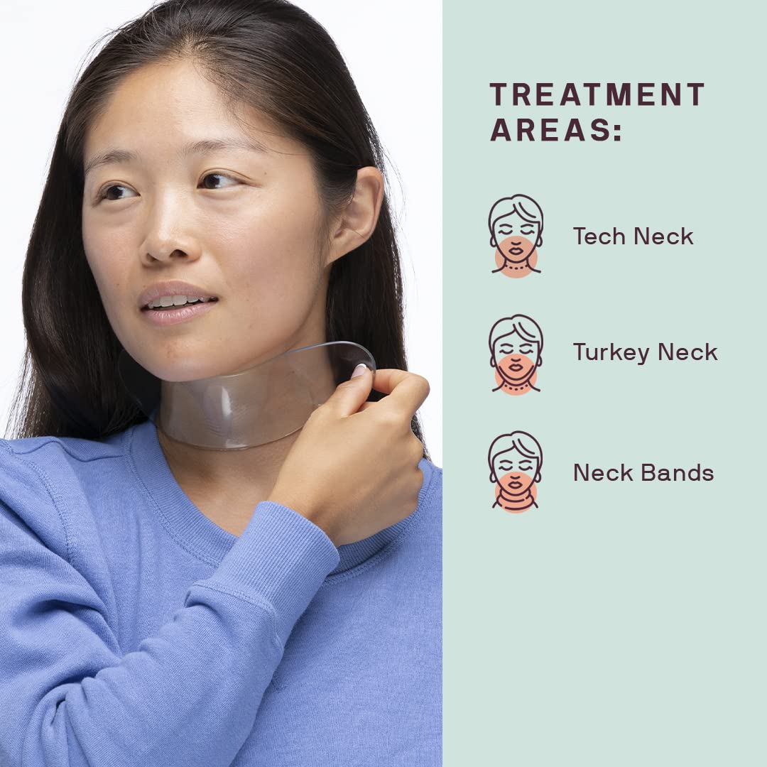 Dermaclara Neck Wrinkle Patches - Silicone Neck Patches for Wrinkles, Anti Aging and Tightening Overnight Skin Treatment for Women and Men, Anti-Wrinkle Pads, Reusable Up to 30 Times - 1 Patch