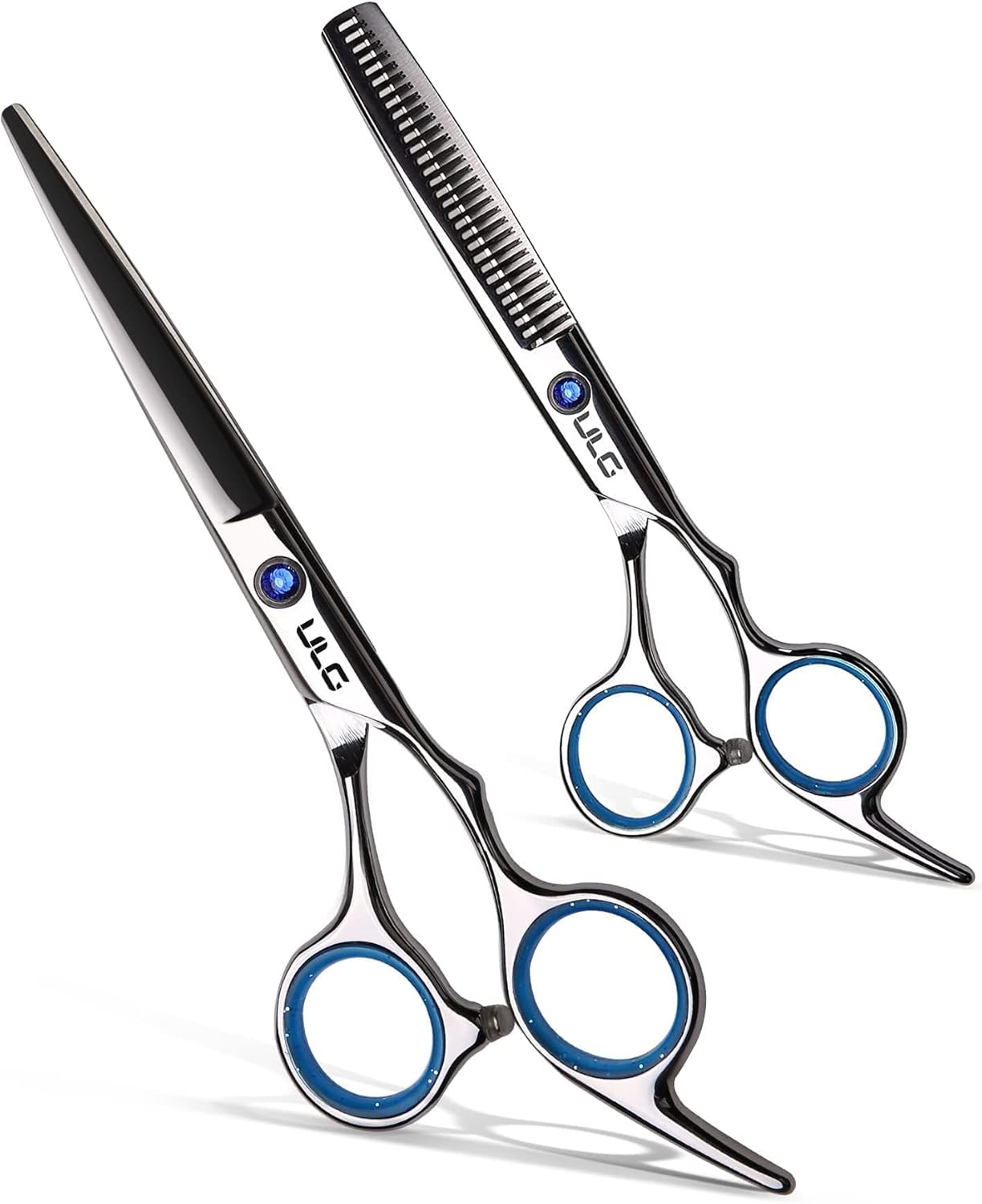 ULG Professional Hair Cutting Scissors Kit - Japanese Stainless Steel Thinning Shears | 6.5 Inch Razor Edge