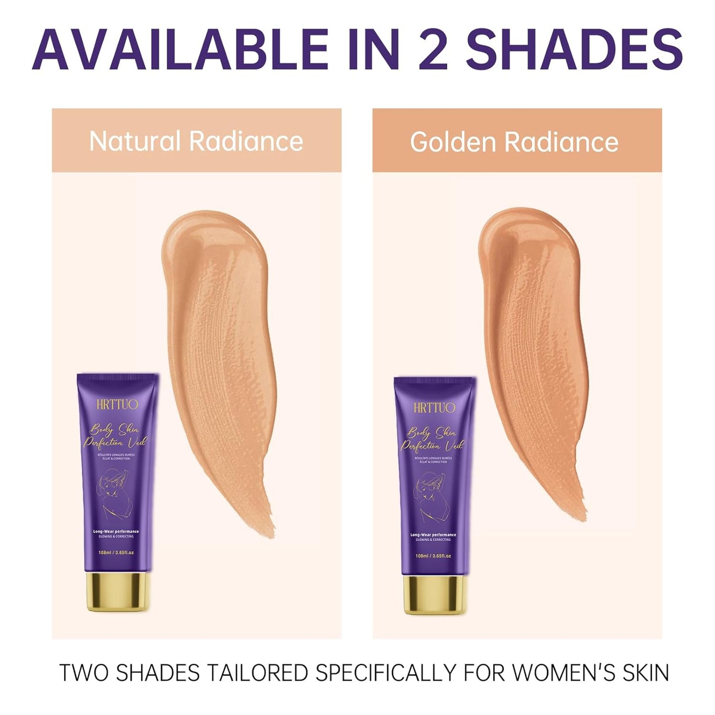 Skiennix Body Makeup - Waterproof Leg & Body Concealer for Tattoo & Scar Cover Up | All Skin Tones, Natural Radiance