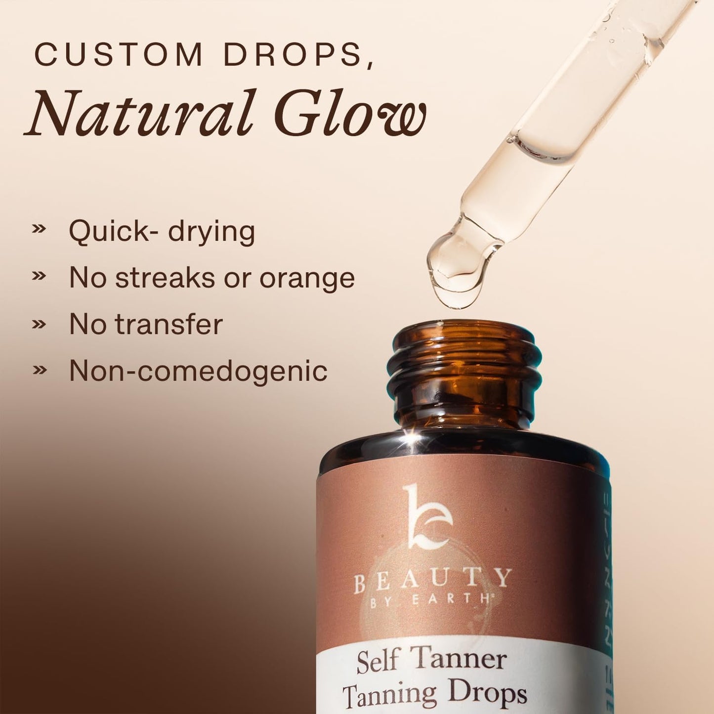 Skiennix Self Tanning Drops - Ultra Dark Face Tanner with Organic Ingredients | USA Made, Cruelty-Free