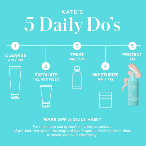 Kate Somerville HydraKate Sunscreen Drops - Tinted SPF 50+ Mineral Protection with Zinc Oxide, 1.7 Fl Oz