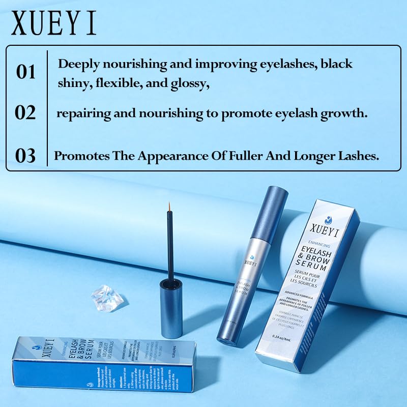 Skiennix Advanced Eyelash Serum - Thicker, Longer-Looking Eyelashes & Eyebrows | Vegan & Cruelty-Free (4mL)