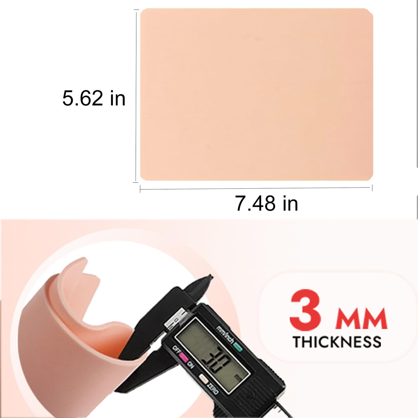30Pcs Tattoo Skin 3MM with Transfer Paper Kit- Urknall 10pcs Fake Skin with 20pcs Stencil Paper Blank Practice Skin for Tattooing Double Sides Fake Skin for Beginners and Artists Tattoo Supplies