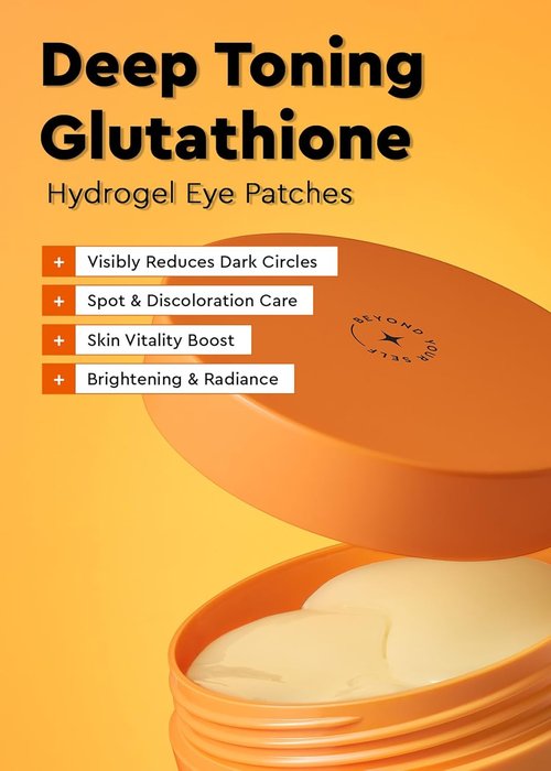 Bewants Deep Toning Glutathione Eye Serum Patches - Korean Retinol & Caffeine Formula | 60 Undereye Masks
