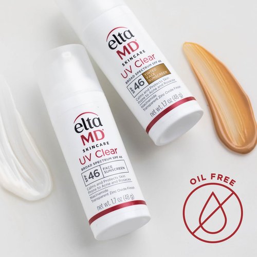 EltaMD UV Clear Face Sunscreen SPF 46 - Oil-Free Zinc Oxide Formula for Sensitive Skin