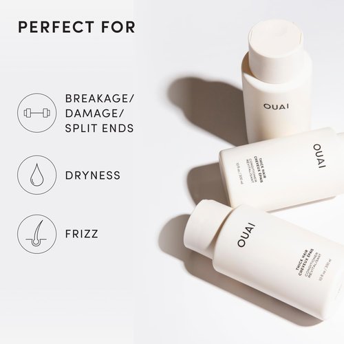 OUAI Thick Hair Conditioner Refill - Moisturizing Formula for Dry, Frizzy Hair - 32 Oz, Paraben & Sulfate Free