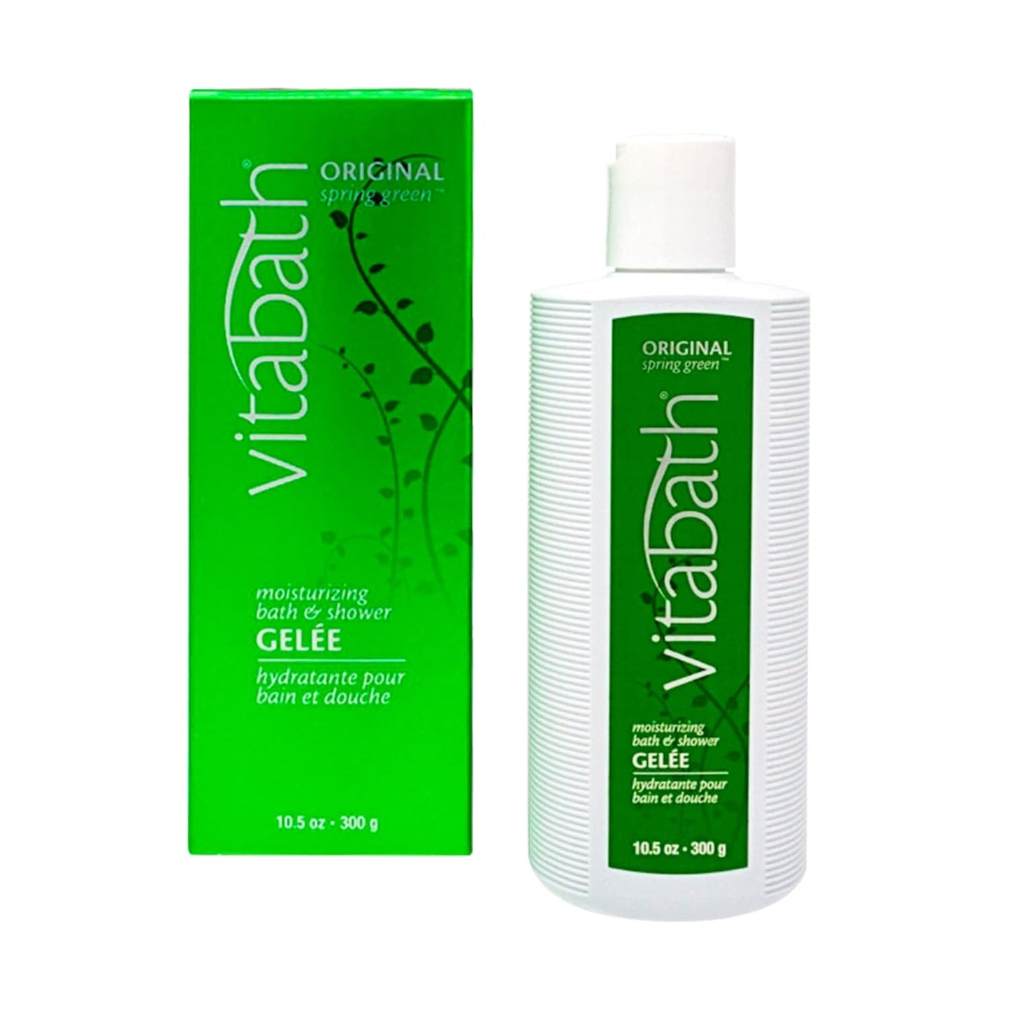 Vitabath Original Spring Green Moisturizing Bath & Shower Gel - Hydrating Body Cleanser, 10.5 oz