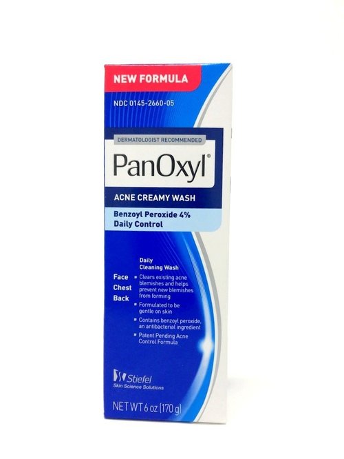 Panoxyl Acne Creamy Wash - Effective 4% Benzoyl Peroxide Formula | 6-Ounce Size