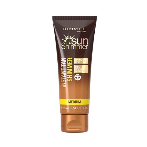 Rimmel Instant Tan Wash Off Shimmer - Water Resistant Formula in Medium Shade