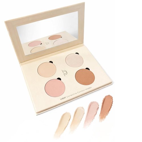 Beau Pur 4-in-1 Makeup Palette - Cream & Powder Foundation, Blush, Highlighter | Ideal for Fair-Light Skin