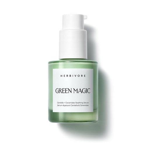HERBIVORE Green Magic Cica Serum - Fast-Acting Redness Reducer for Sensitive Skin | Vegan, 30mL