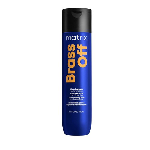 Matrix Brass Off Toning Blue Shampoo - Neutralizes Brassy Tones for Color Treated Hair | 10.1 oz