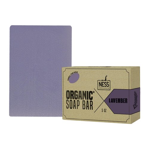 Ness Men's Soap Bar - Lavender Scent - Natural & Moisturizing with Organic Ingredients | Handmade in the USA