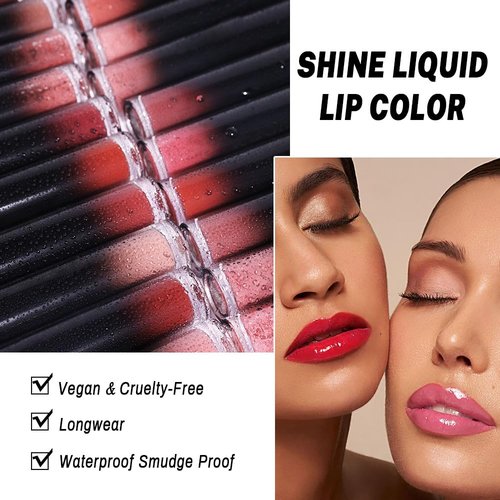 Evpct Coral Nude Pink Liquid Lipstick - Highly Pigmented, Waterproof Longwear Formula | Includes Lip Liner Brush