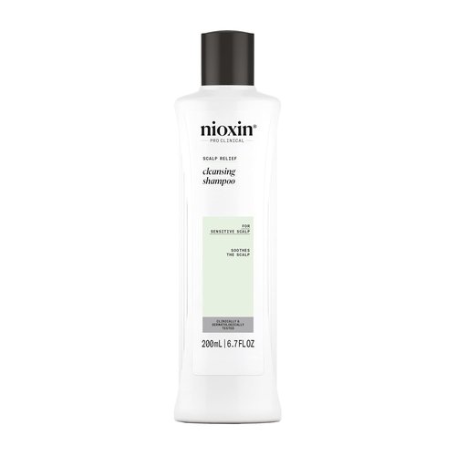 Nioxin Scalp Relief Cleansing Shampoo - Soothes & Hydrates Sensitive Scalp | Aloe Vera & Vitamin E Formula
