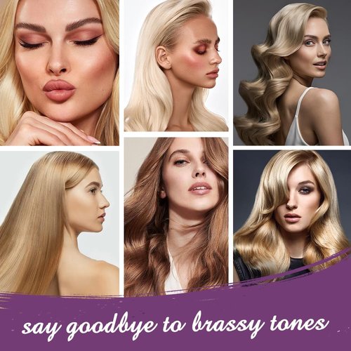 Karseell Purple Hair Mask - 16.90 oz | Moisturizing & Smoothing for Blonde, Gray, and Highlighted Hair
