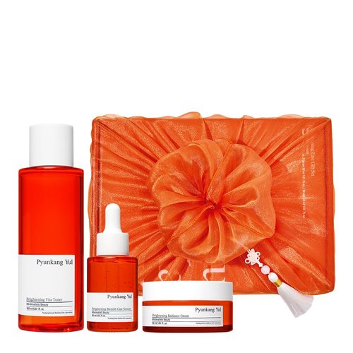Pyunkang Yul Radiance Skincare Gift Set - Flawless, Hydrated Skin with Vitamin C & Pearl Extract | 3-Piece Korean Set
