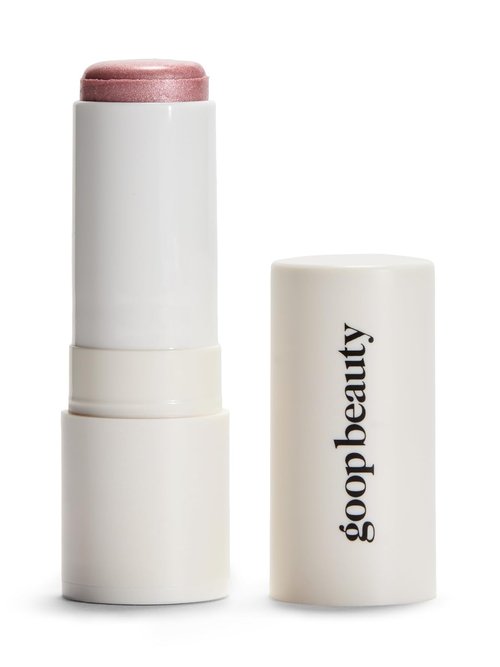 Goop Beauty Glow Skin Highlighter Stick - Multi-Use Pearlescent Highlighter | Cool-Toned Light Pink | 0.28 oz