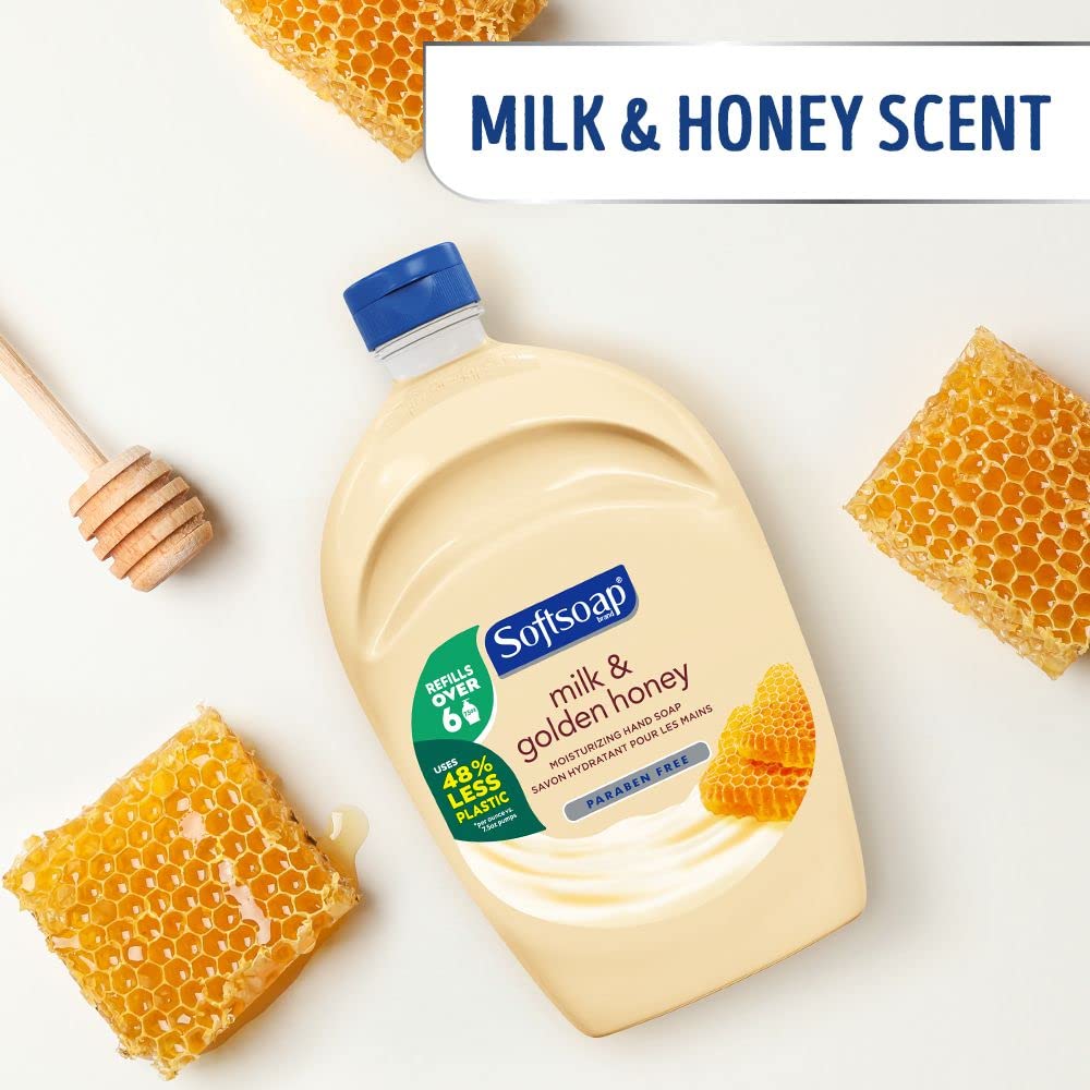 Softsoap Moisturizing Liquid Hand Soap - Milk and Honey Scent | 7.5 Fl Oz, Pack of 6