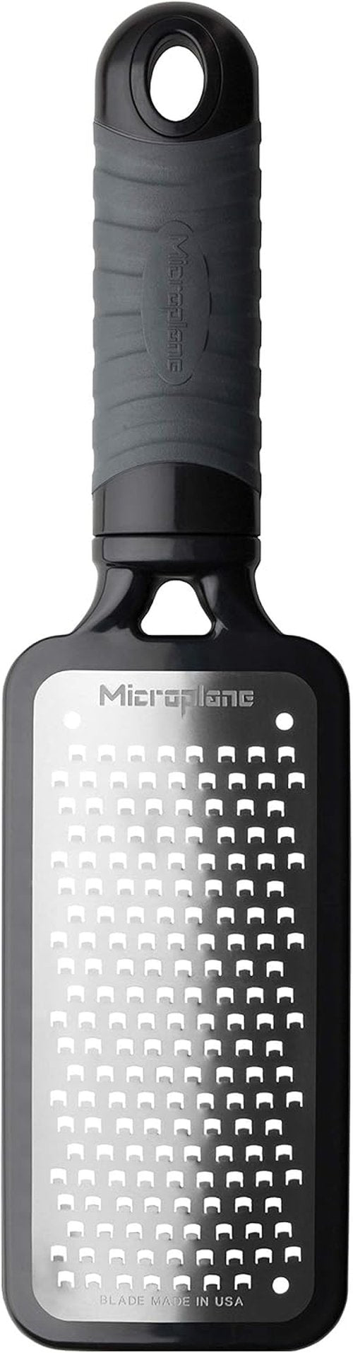 Microplane Home Series Coarse Grater - Effortless Grating for Everyday Cooking | Black Finish