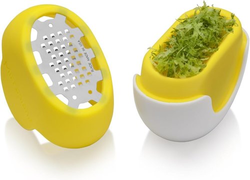 Microplane Flexi Zester - Handheld Citrus Zester for Effortless Zesting | Bright Yellow Color