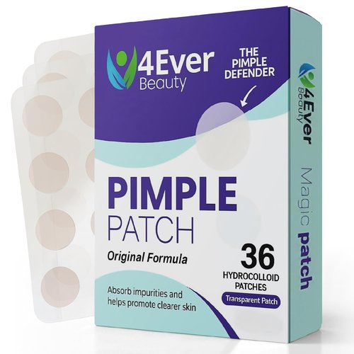 Pimple Patches for face and body | 36 Count (12mm), Invisible Hydrocolloid Acne patches – Face Stickers for Zits, dark spot , Blemishes, Pore strips, Forehead pimple patch , Invisible spot cover