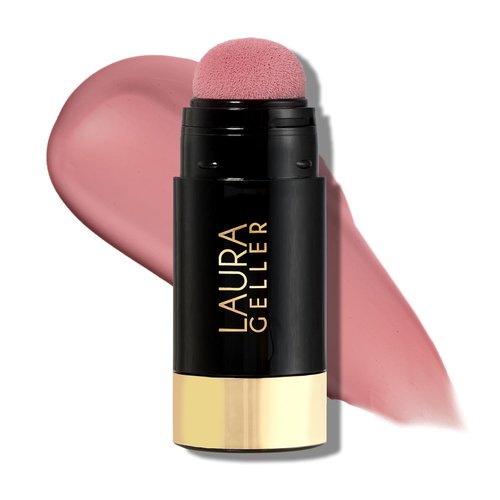 Laura Geller New York Serum Blush Tint - Lightweight Liquid Blush for Cheeks, Practical Pink