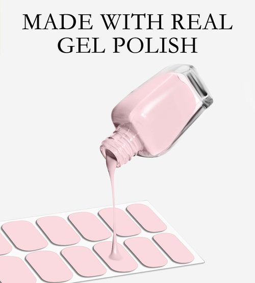 Beaolata Nail Polish Strips, 32PCS Salon Quality Wraps, Long Lasting Gel Nail Stickers for Women Easy Apply& Remove (White Frost on Cake)