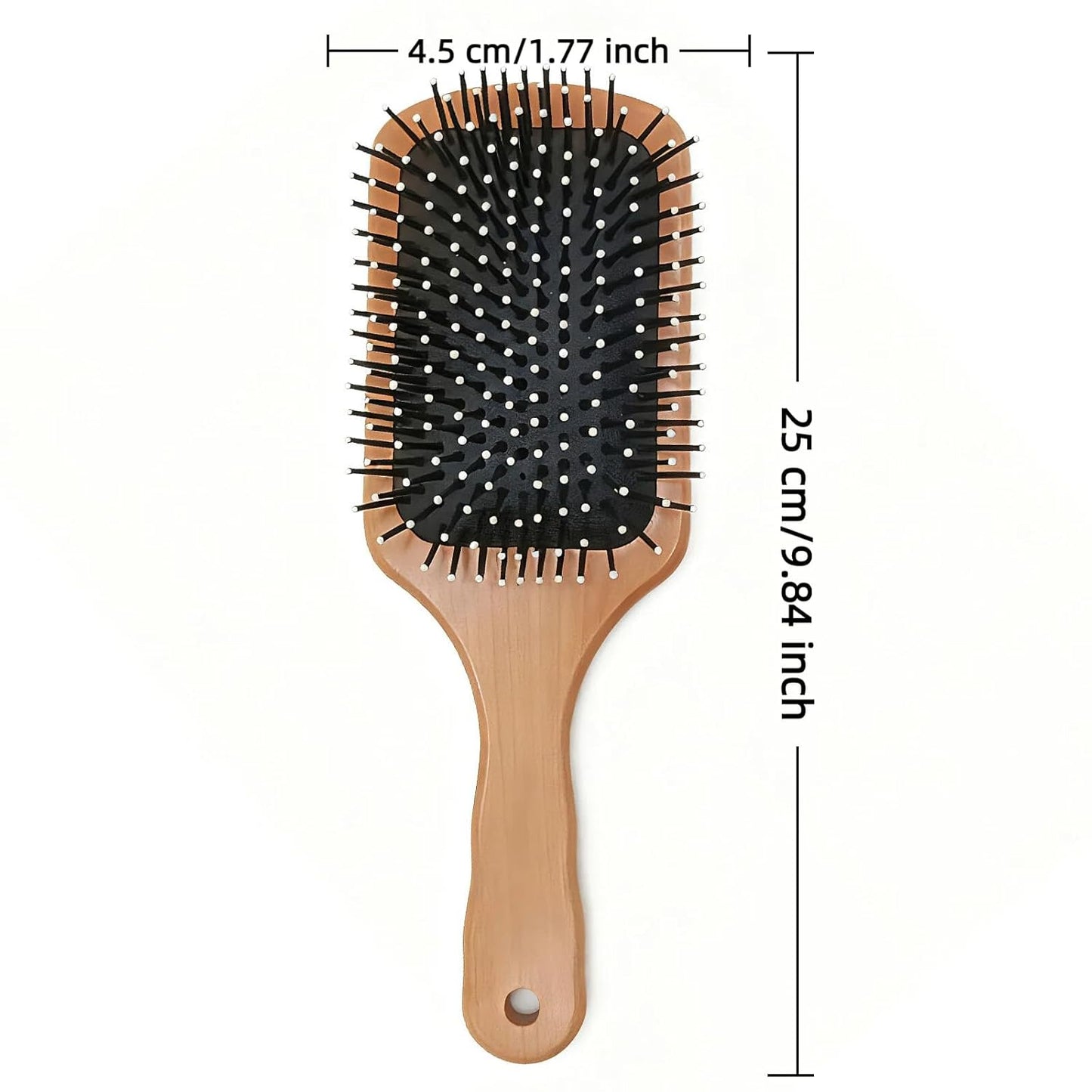 Skiennix Hair Brush - Detangling Paddle Brush for Thick & Curly Hair | Wet & Dry Styling