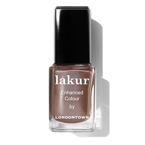 LONDONTOWN Lakur Nail Polish - Long-Lasting, Chip-Resistant Nude & Brown Shades | 21+ Free Non-Toxic Vegan Formula, 0.4 Fl Oz - Affogato