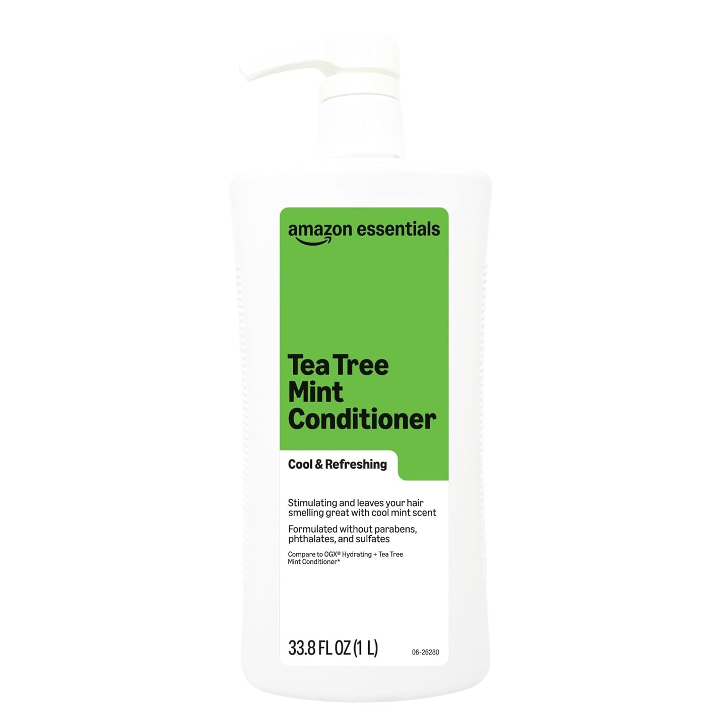 Amazon Essentials Tea Tree Mint Conditioner - Sulfate-Free Formula, 33.8 Fl Oz, Nourishing Hydration