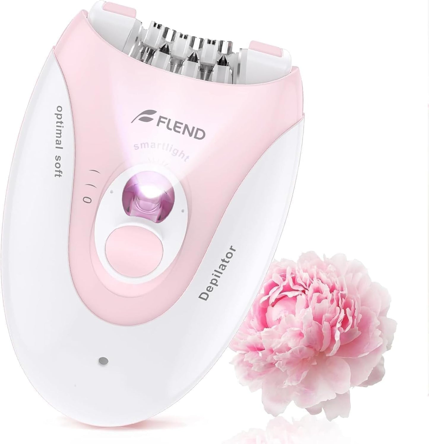 Skiennix Epilator - 2-Speed Hair Removal Device with Massage Pad | Rechargeable LED for Face, Bikini, Arms, Legs