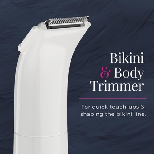 Remington Smooth & Silky Body & Bikini Kit - Cordless Waterproof Trimmer & Shaver for Women | White/Pink