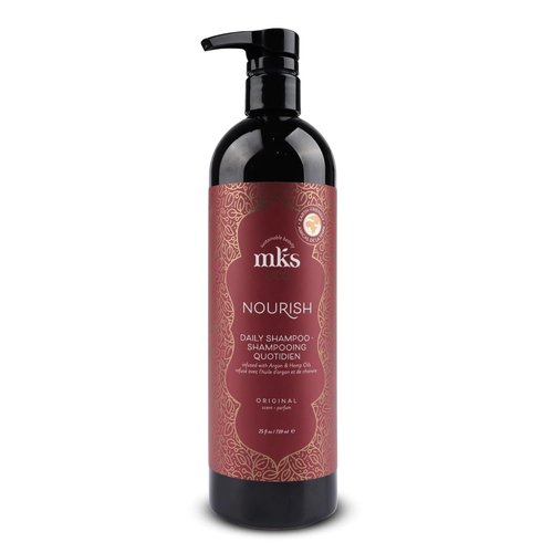 MKS Eco Nourish Shampoo - Cleanses & Strengthens Fine Hair - 25 fl oz | Vegan & Cruelty-Free with Argan Oil