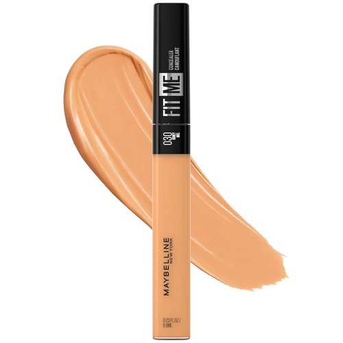 Maybelline New York Fit Me Liquid Concealer - Natural Coverage, Lightweight, Oil-Free, Honey, 1 Count