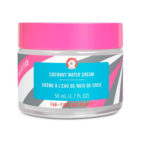 First Aid Beauty Coconut Water Cream - Hydrating Moisturizer for All Skin Types | 1.7 oz