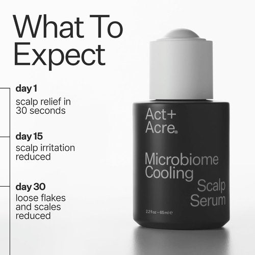 ACT+ ACRE Microbiome Cooling Scalp Serum - Instant Relief for Dry, Itchy Scalps - 2.2 fl oz
