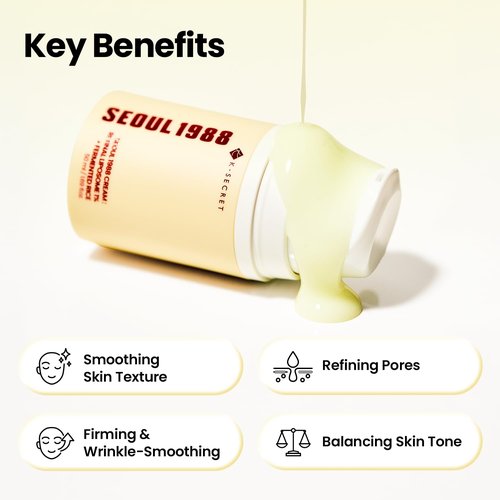 K-SECRET SEOUL 1988 Retinal Cream - Advanced 1% Retinal Liposome & Fermented Rice Extract | Daily Fine Lines & Texture Care | 50ml / 1.69 fl oz